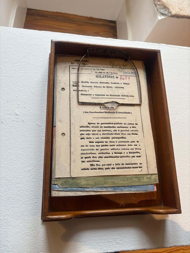 Durante a visita ao Museu Berardo.