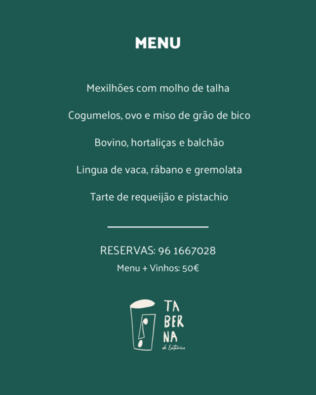 O jantar pop-up.