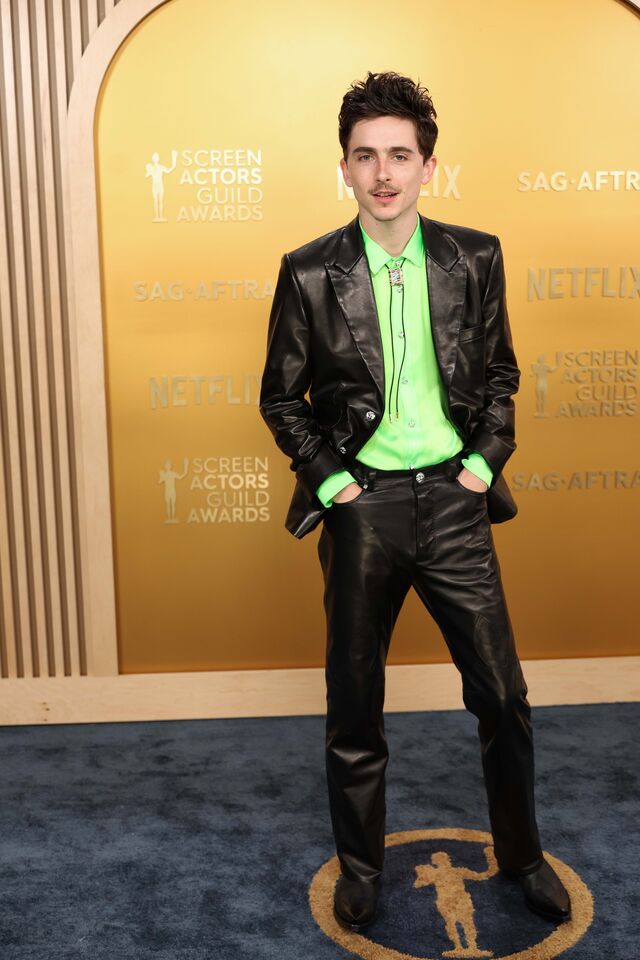 Timothée Chalamet em Chrome Hearts