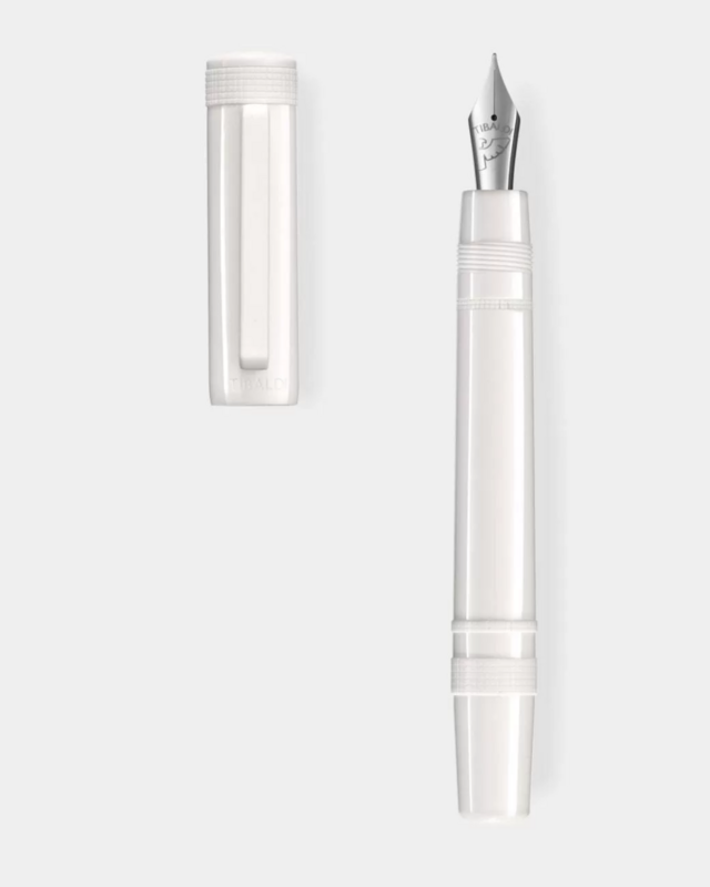 Tibaldi, Powder White resin fountain pen, €180.
