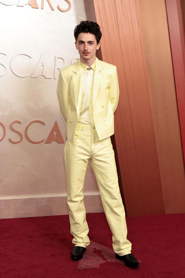 Timothée Chalamet em Givenchy.