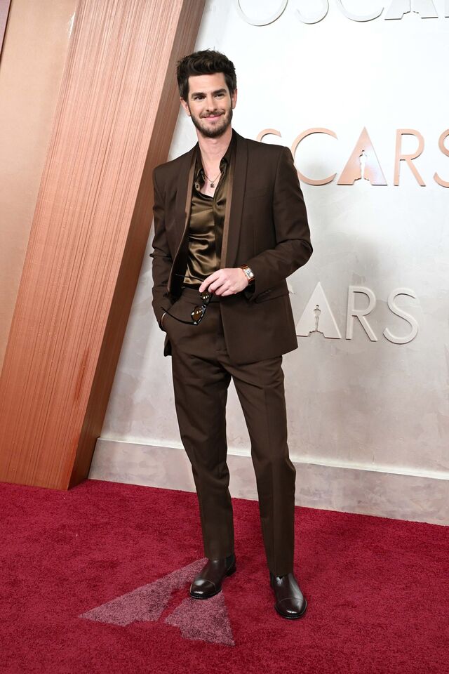 Andrew Garfield em Gucci.