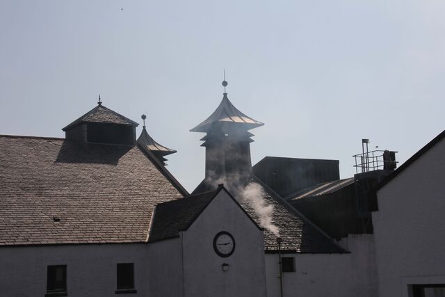 O tipico 'Pagode' na Laphroaig.