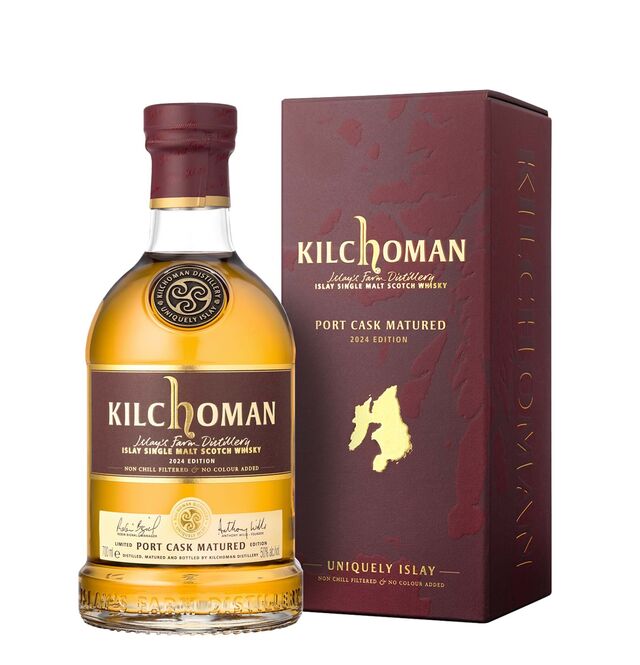 O Kilchoman The Port Cask Matured, uma edição limitada, envelhecida em pipas de vinho do Porto, será um dos whiskies presentes em prova.