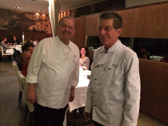 Manuel Magalhães e Silva com o chef Joachim Koerper.