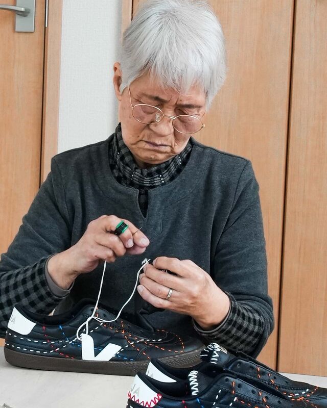 As Sashiko Gals, coletivo de mulheres com idades entre os 40 e os 80 anos.