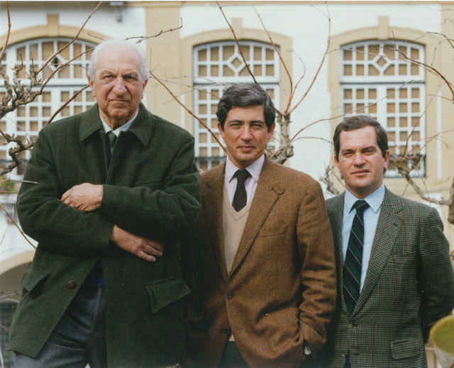 Fernando Soares Franco, com os filhos, António e Domingos em Azeitão