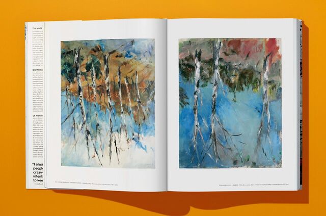 Paisagens invertidas, "Fingermalerei - Birken", 1972, Georg Baselitz