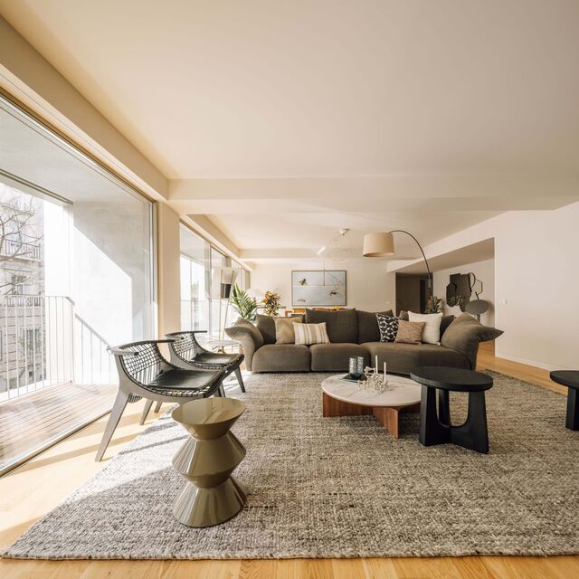 Apartamento decorado pela QuartoSala, no edifício BOW