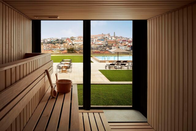 Sauna, no Hotel Tivoli Kopke Porto Gaia