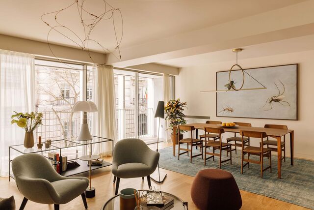 Apartamento decorado pela QuartoSala, no edifício BOW