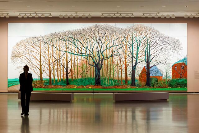 Exposição "David Hockney 25", quadro "Bigger Trees near Warter or/ou Peinture sur le Motif pour le Nouvel Âge Post-Photographique", 2007