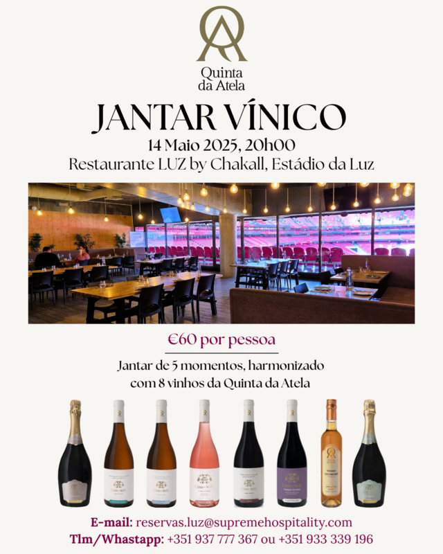 Cartaz para o Jantar Vínico