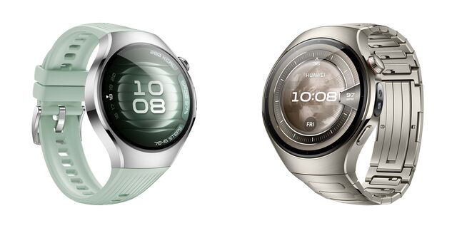 Huawei Watch 5 em aço e Watch 5 em titânio.