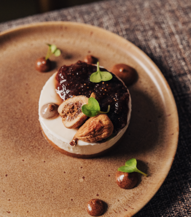 Cheesecake de figos com amlou, 9 euros