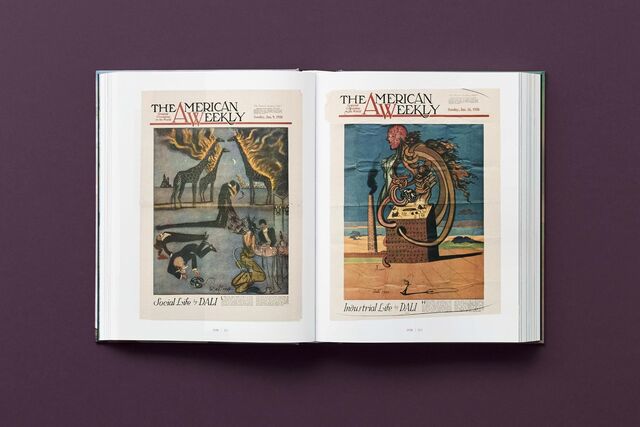 Capaz da revista "The American Weekly" de janeiro de 1938 com obras de Dalí