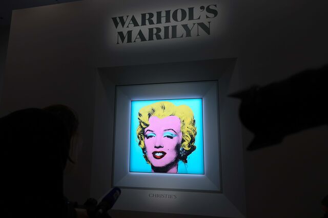 Famoso quadro "Shot Sage Blue Marilyn", 1964, a ser vendido na Christie's, em maio de 2022, por 195 mil dólares