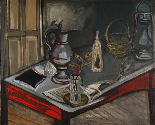 Maria Helena Vieira da Silva, "Nature morte", étude, de 1943-44 (óleo sobre tela), Coleção FASVS