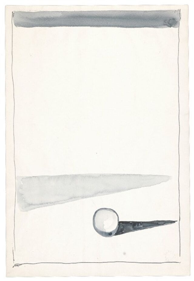 Arpad Szenes, Sem título, de 1970 (aguarela sobre papel), Coleção FASVS