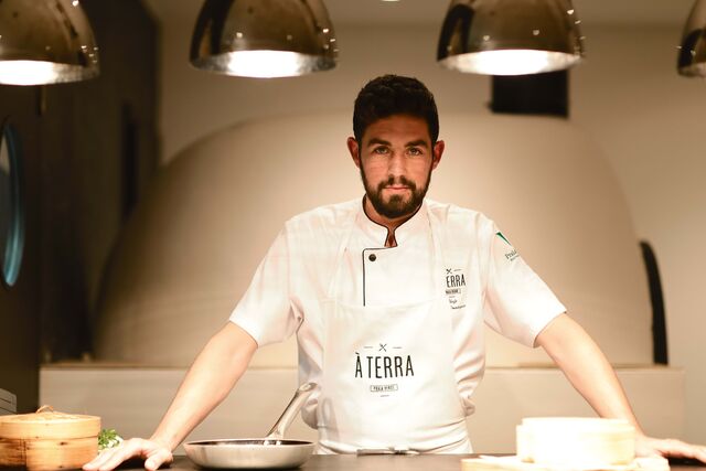 David Domingues, chef residente do restaurante À Terra Praia Verde