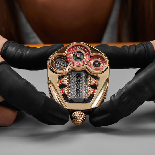 O relógio de alta velocidade assinado pela Bugatti