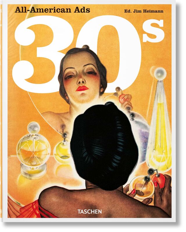 Capa do livro "All-American Ads of the 30s"