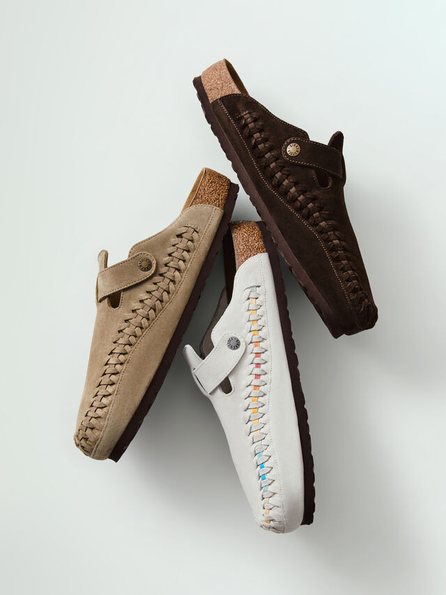 Kith e Birkenstock celebram 50 anos de Boston com versão trançada à mão.