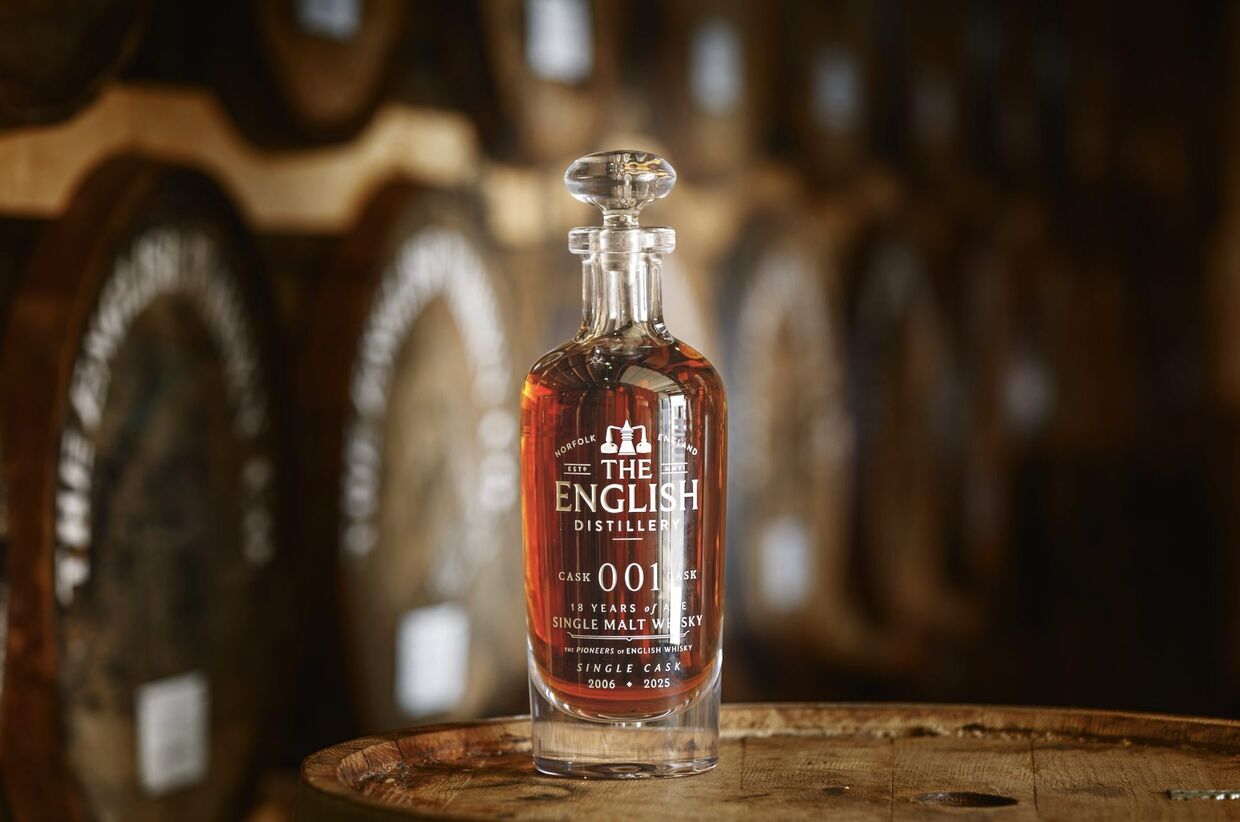 The English Distillery lança whisky single malt inglês com 18 anos, o Cask 001