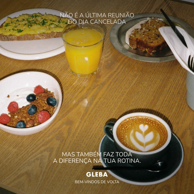 Pequenos-almoços Gleba para assinalar o regresso às rotinas em Lisboa