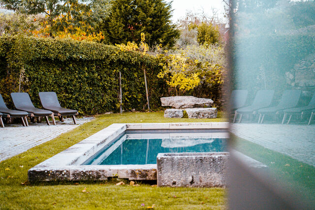 A piscina de água salgada