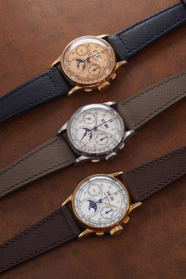 Tríade completa Relógios Patek Philippe em leilão em Genebra