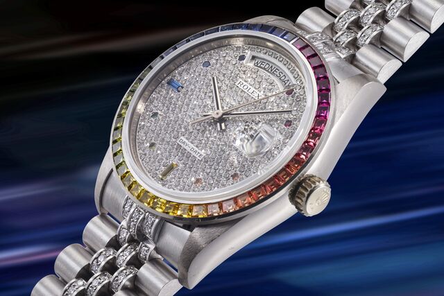 Relógio Rolex Rainbow Day-Date