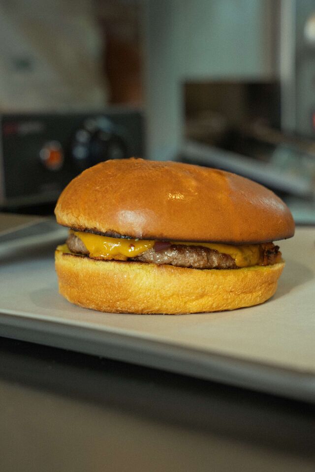 Hambúrguer de pato do Quack Shack