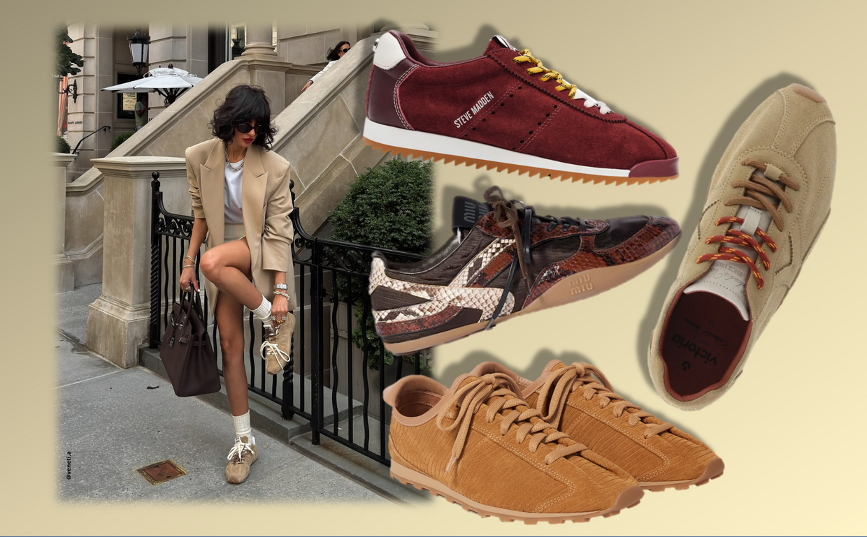 Ténis retro de Steve Madden e Miu Miu ganham as ruas com elegância e conforto