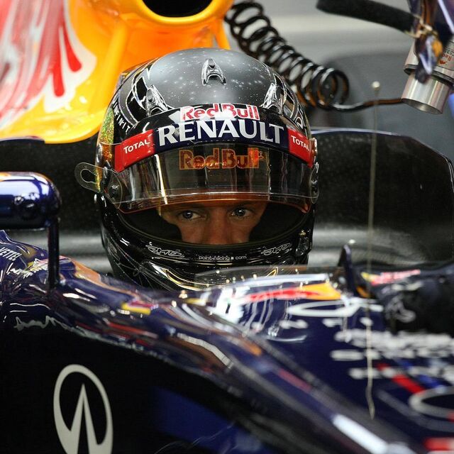 Sebastian Vettel pronto para o GP de Singapura em 2012