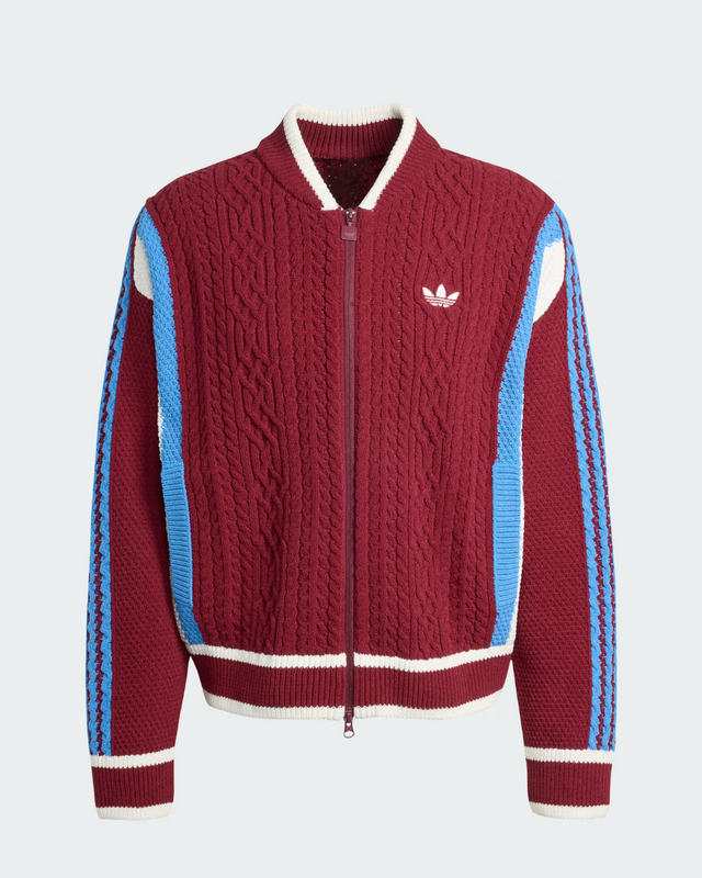 Adidas, Casaco de malha retro remix, €160.