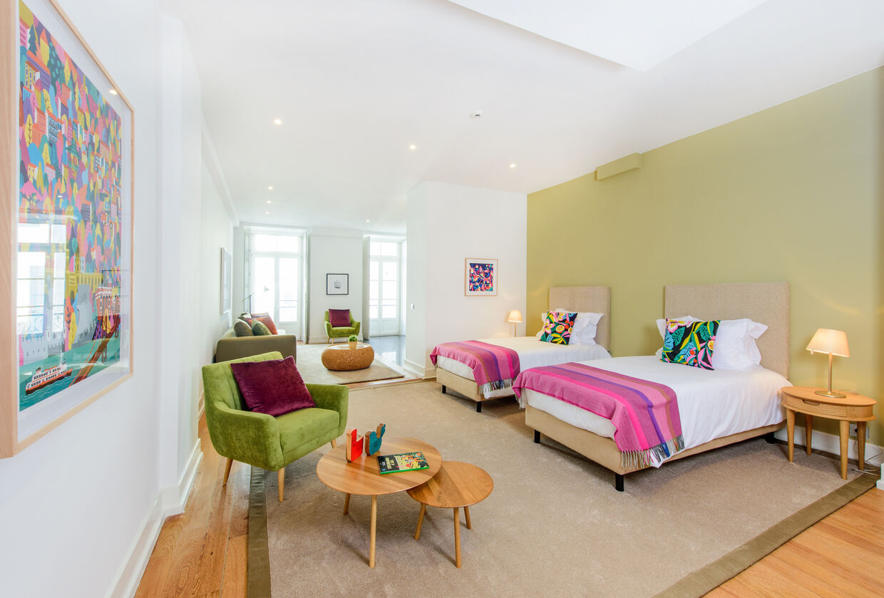 Quartos e salas de estar no Martinhal, grupo hoteleiro português para famílias