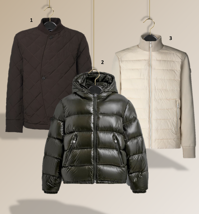 1. Casaco Bastide, €990, Jacquemus; 2. Puffer, €99,95, Zara; 3. Casaco, €279, Save The Duck. 