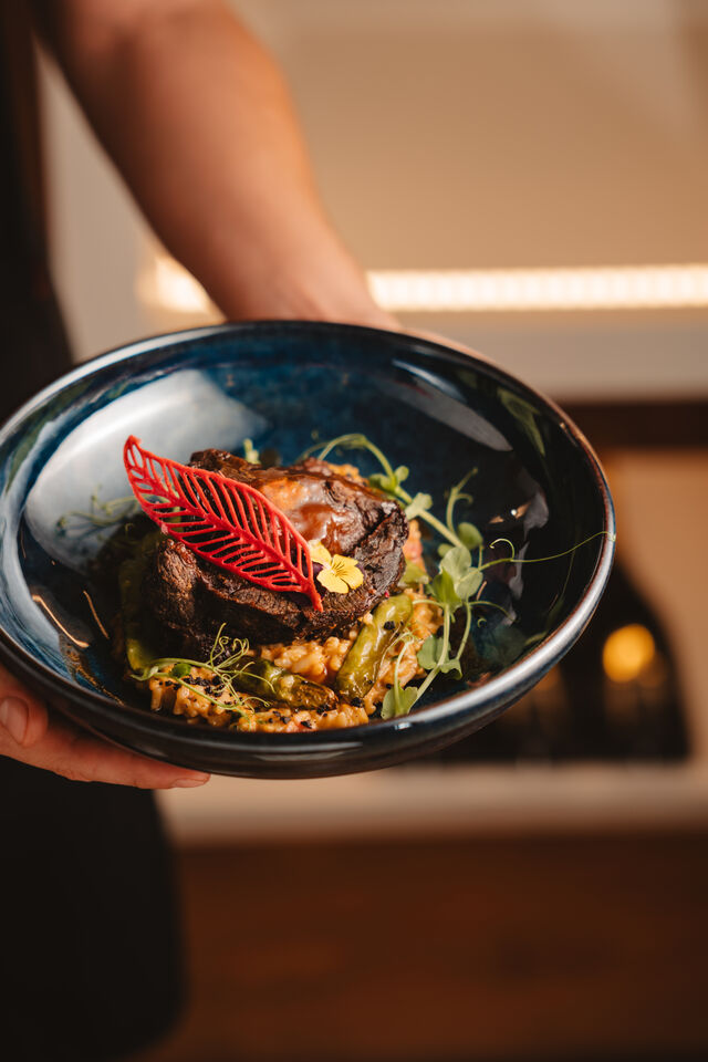 Jantar no Restaurante Mosto, do The Vinea Collection Hotel by Piemonte Hotels.